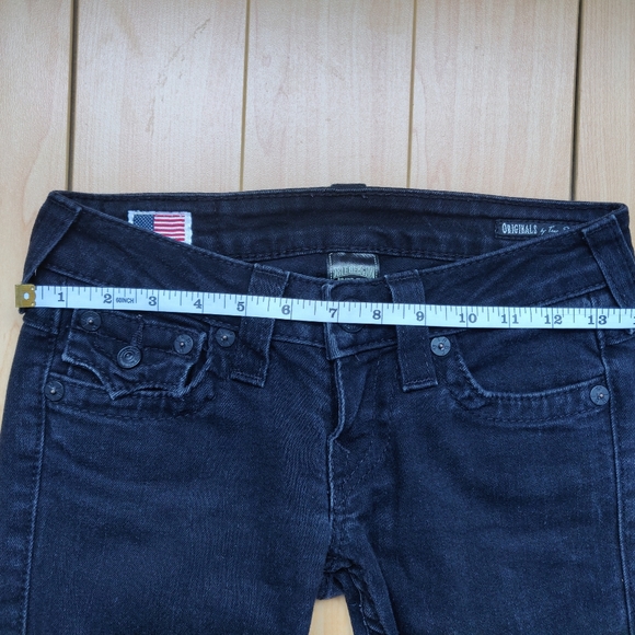 True Religion Dark Wash Skinny Straight Denim Jean - Picture 4 of 7